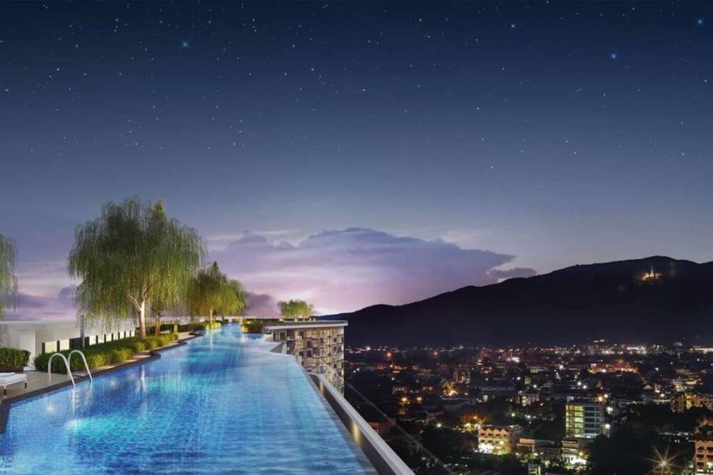 Modern Style Room With Sky Pool 古城边天际泳池公寓 Chiang Mai Ngoại thất bức ảnh